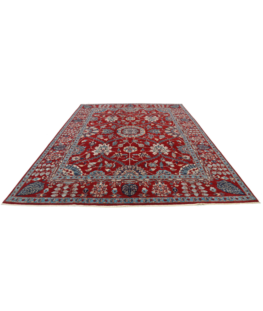 Ariana 9'0'' X 12'0'' Hand-Knotted Wool Rug 9'0'' x 12'0'' (270 X 360) / Red / Red