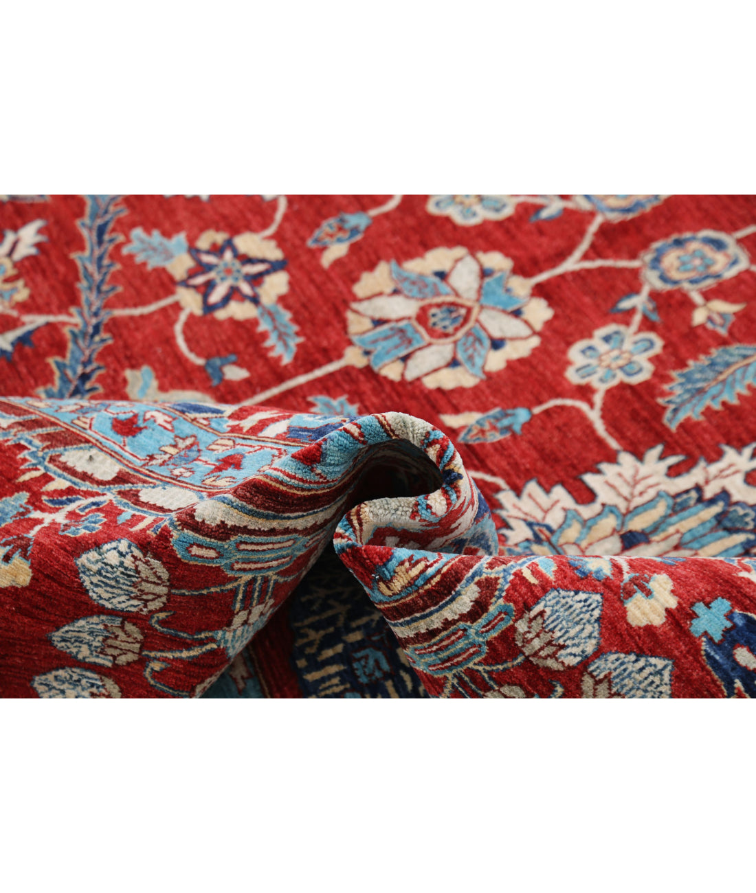 Ariana 9'0'' X 12'0'' Hand-Knotted Wool Rug 9'0'' x 12'0'' (270 X 360) / Red / Red