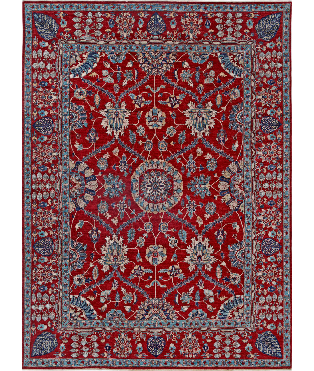 Ariana 9'0'' X 12'0'' Hand-Knotted Wool Rug 9'0'' x 12'0'' (270 X 360) / Red / Red