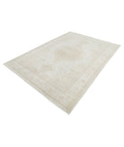 Ariana 6'6'' X 9'6'' Hand-Knotted Wool Rug 6'6'' x 9'6'' (195 X 285) / Ivory / Ivory