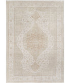 Ariana 6'6'' X 9'6'' Hand-Knotted Wool Rug 6'6'' x 9'6'' (195 X 285) / Ivory / Ivory