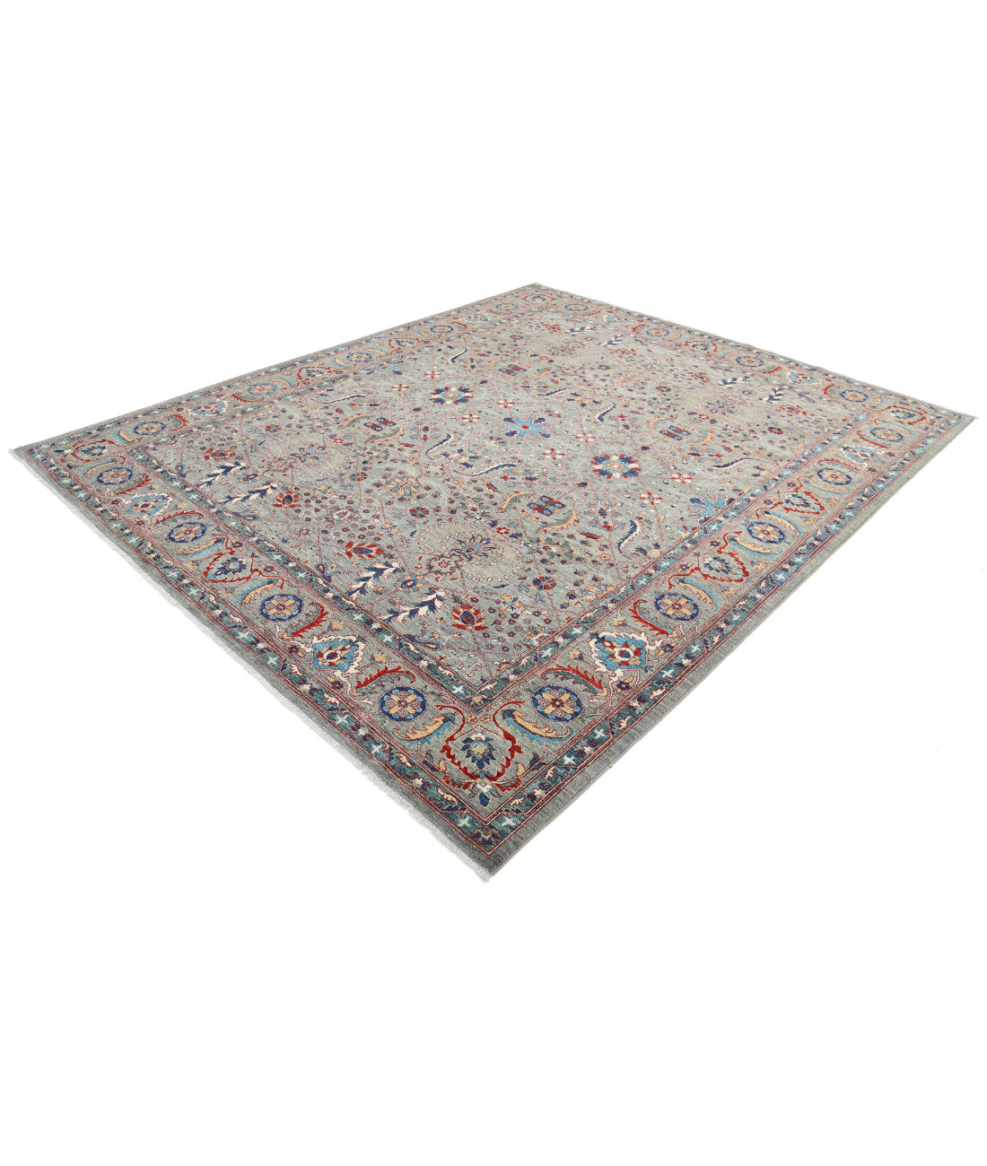 Ariana 8'2'' X 9'11'' Hand-Knotted Wool Rug 8'2'' x 9'11'' (245 X 298) / Grey / Grey