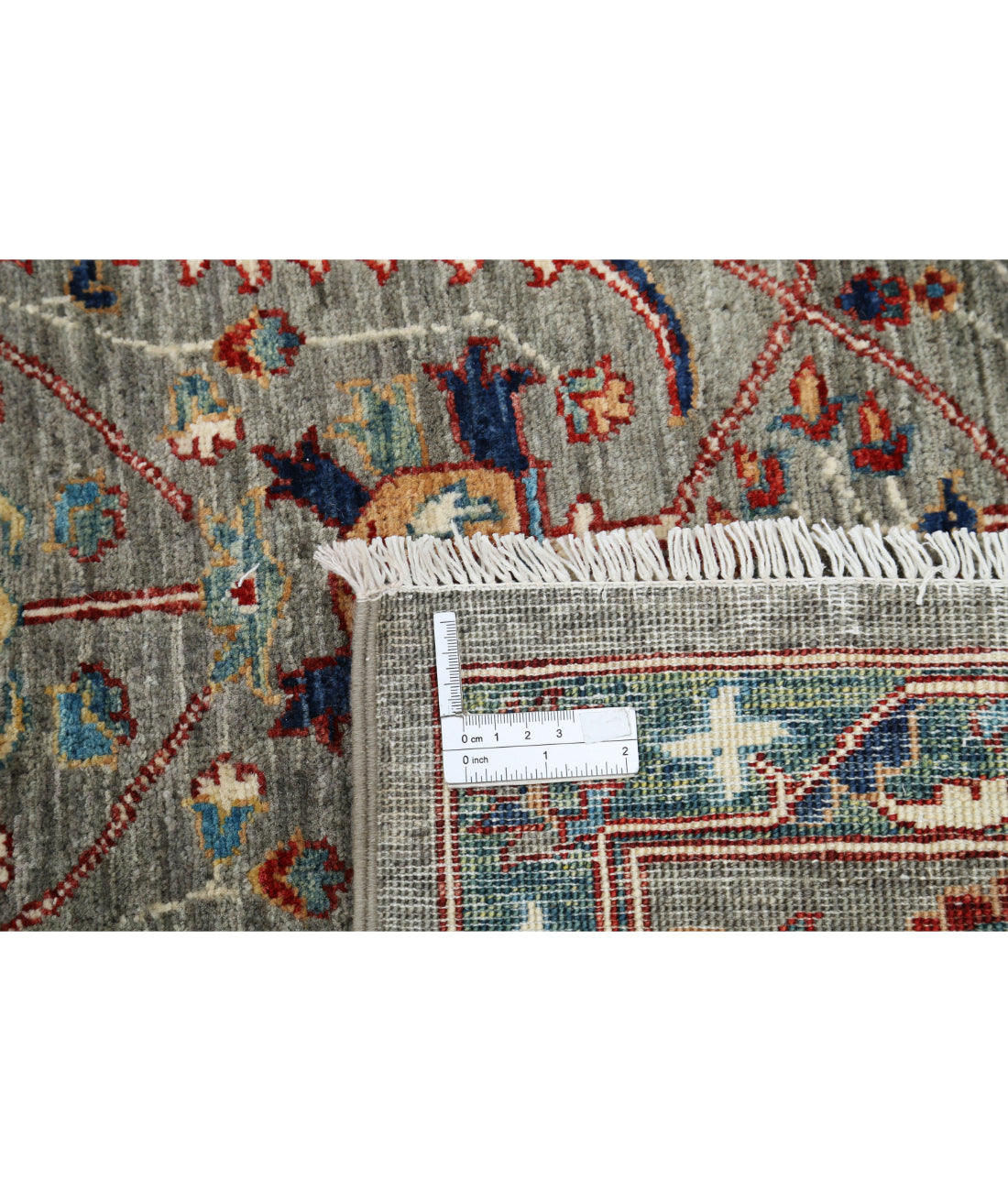 Ariana 8'2'' X 9'11'' Hand-Knotted Wool Rug 8'2'' x 9'11'' (245 X 298) / Grey / Grey