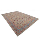 Ariana 9'9'' X 13'8'' Hand-Knotted Wool Rug 9'9'' x 13'8'' (293 X 410) / Grey / Blue