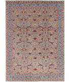 Ariana 9'9'' X 13'8'' Hand-Knotted Wool Rug 9'9'' x 13'8'' (293 X 410) / Grey / Blue