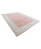 Ariana 9'11'' X 13'5'' Hand-Knotted Wool Rug 9'11'' x 13'5'' (298 X 403) / Pink / Ivory
