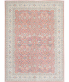 Ariana 9'11'' X 13'5'' Hand-Knotted Wool Rug 9'11'' x 13'5'' (298 X 403) / Pink / Ivory