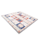 Ariana 8'0'' X 8'0'' Hand-Knotted Wool Rug 8'0'' x 8'0'' (240 X 240) / Ivory / Ivory