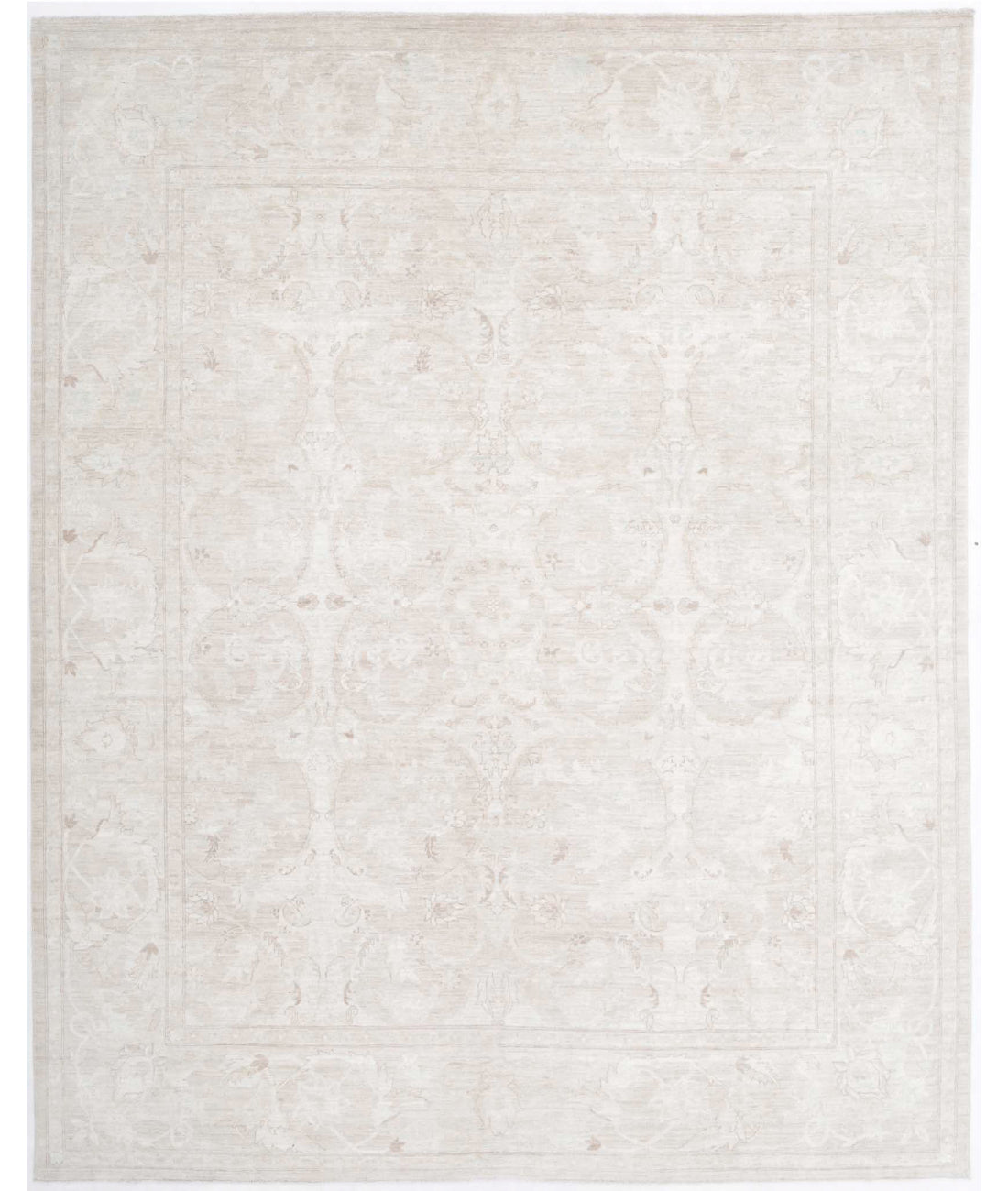 Ariana 7'9'' X 9'10'' Hand-Knotted Wool Rug 7'9'' x 9'10'' (233 X 295) / Ivory / Ivory