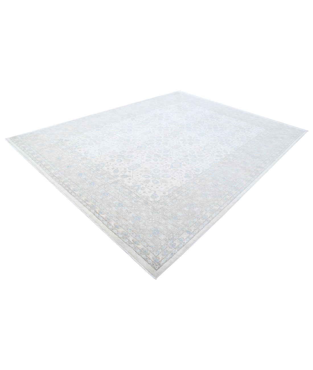 Ariana 9'0'' X 12'0'' Hand-Knotted Wool Rug 9'0'' x 12'0'' (270 X 360) / Ivory / Brown