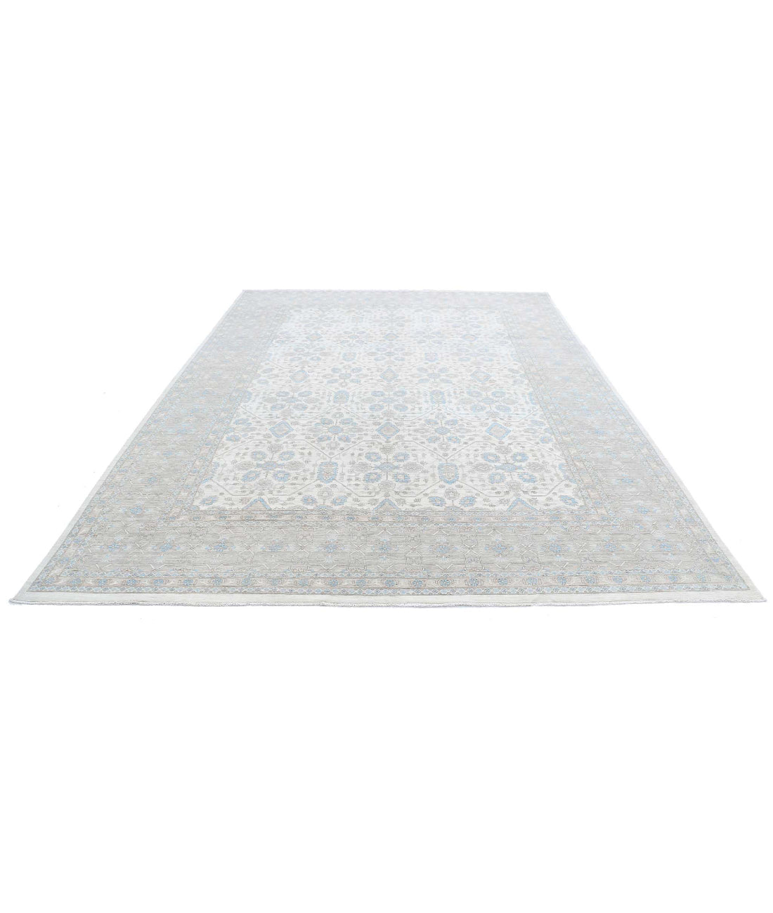 Ariana 9'0'' X 12'0'' Hand-Knotted Wool Rug 9'0'' x 12'0'' (270 X 360) / Ivory / Brown
