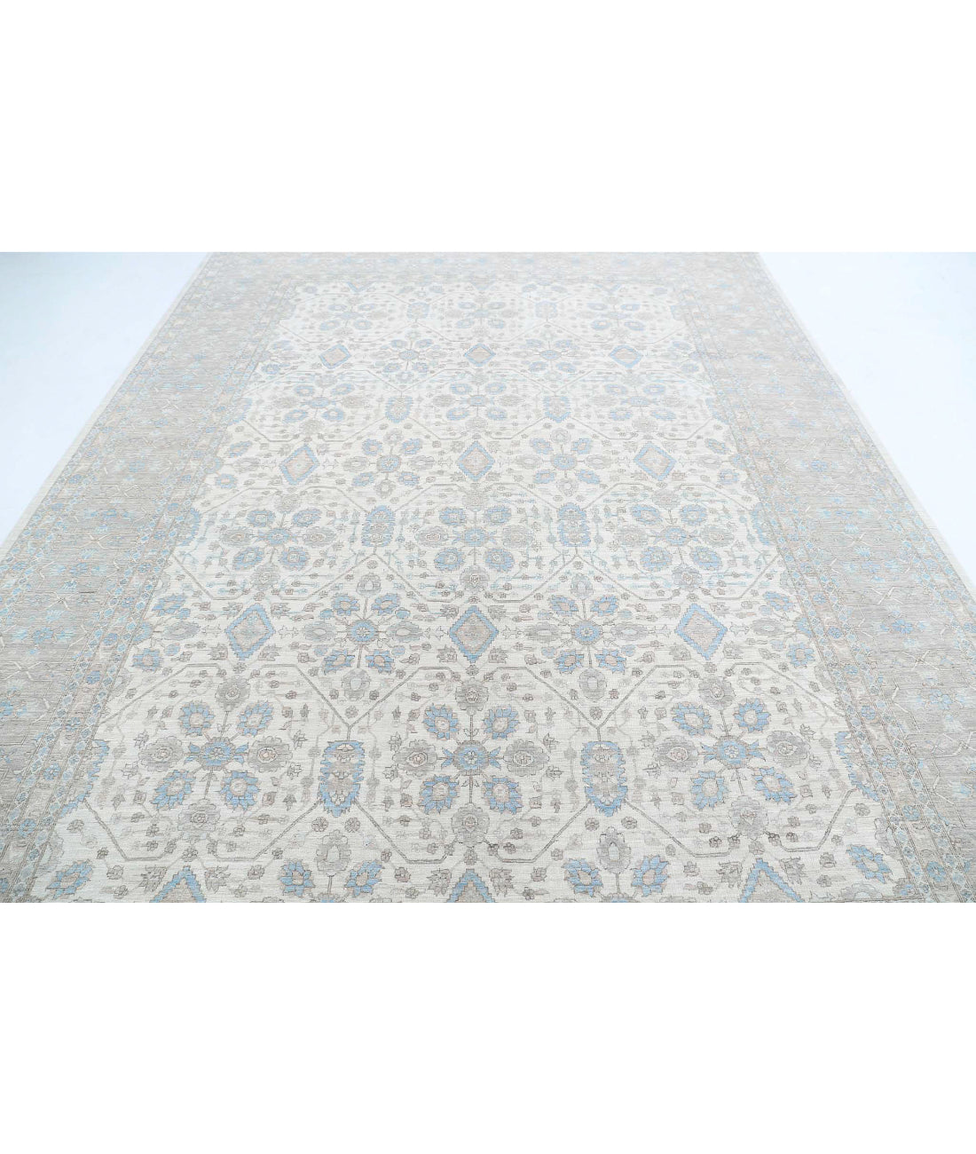 Ariana 9'0'' X 12'0'' Hand-Knotted Wool Rug 9'0'' x 12'0'' (270 X 360) / Ivory / Brown
