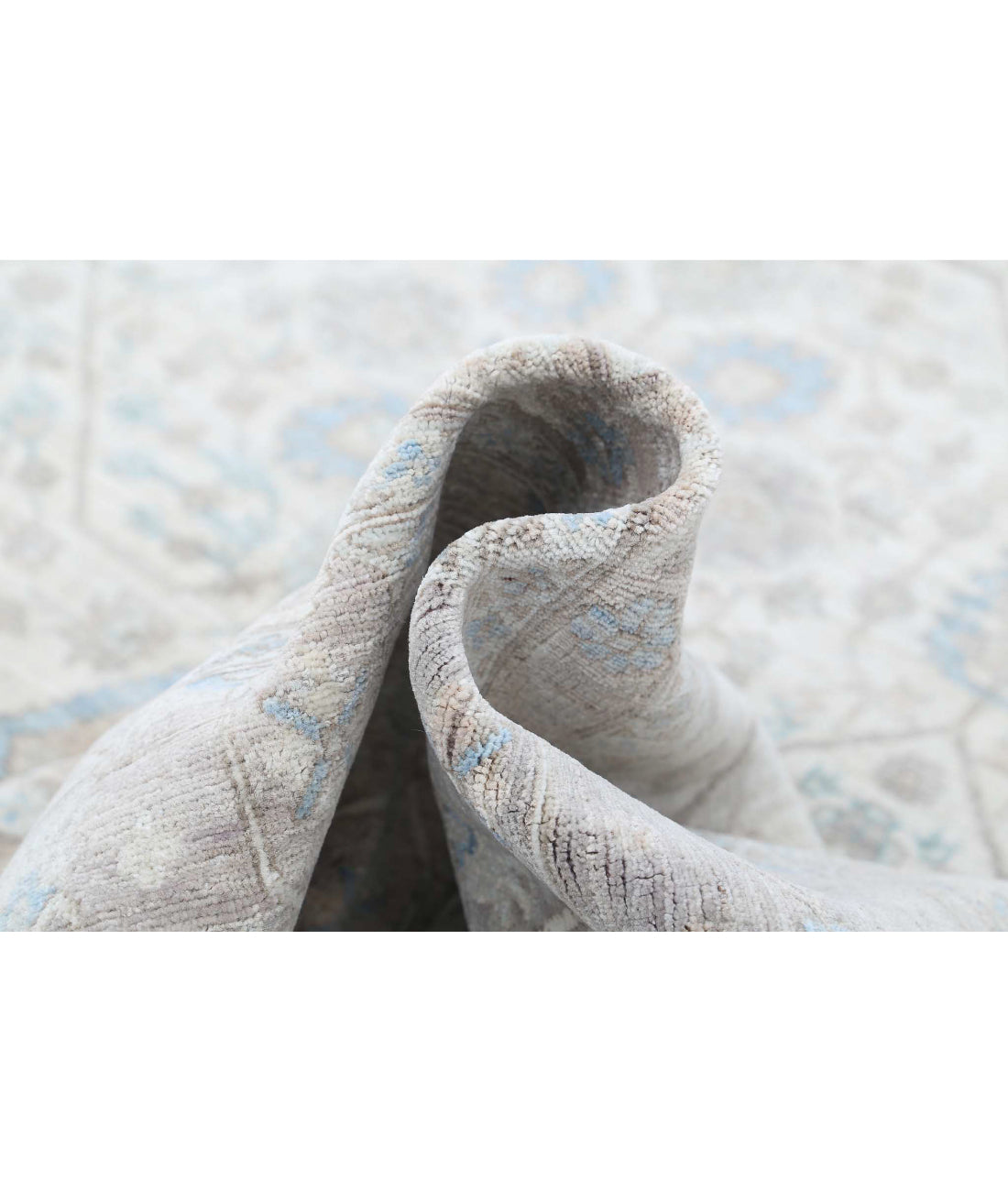 Ariana 9'0'' X 12'0'' Hand-Knotted Wool Rug 9'0'' x 12'0'' (270 X 360) / Ivory / Brown