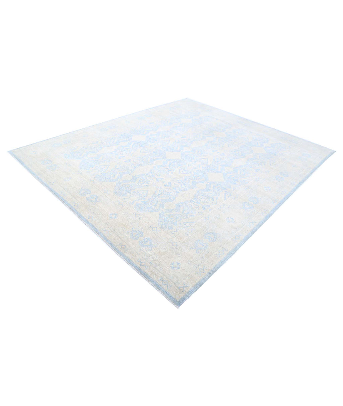 Ariana 8'3'' X 9'10'' Hand-Knotted Wool Rug 8'3'' x 9'10'' (248 X 295) / Blue / Gold