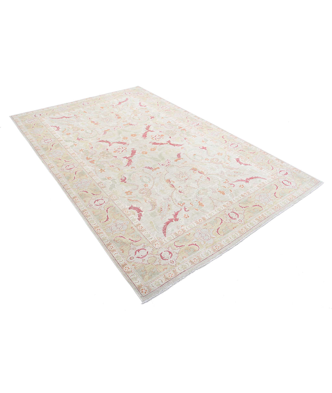 Ariana 5'10'' X 9'2'' Hand-Knotted Wool Rug 5'10'' x 9'2'' (175 X 275) / Brown / Gold