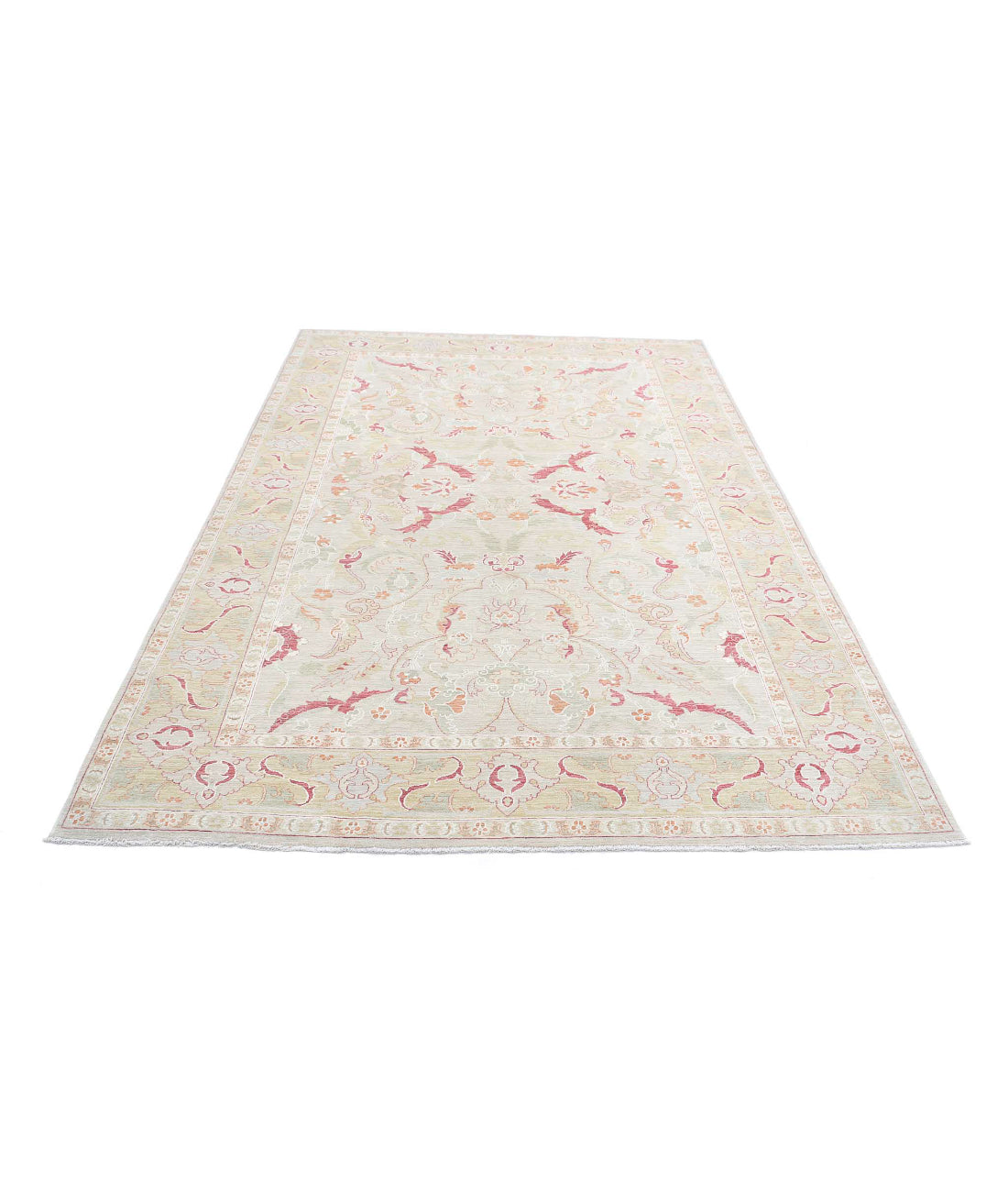 Ariana 5'10'' X 9'2'' Hand-Knotted Wool Rug 5'10'' x 9'2'' (175 X 275) / Brown / Gold
