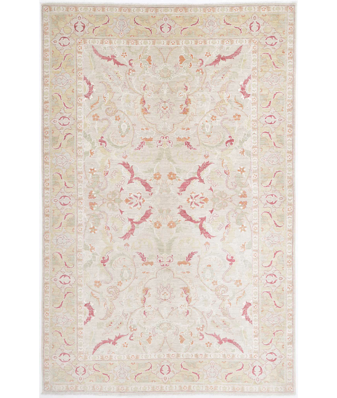 Ariana 5'10'' X 9'2'' Hand-Knotted Wool Rug 5'10'' x 9'2'' (175 X 275) / Brown / Gold