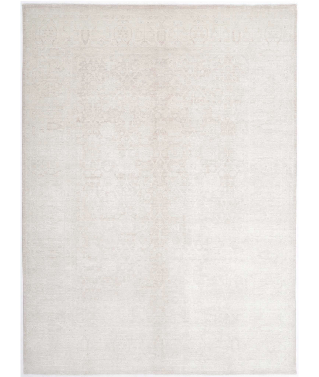 Ariana 8'8'' X 11'10'' Hand-Knotted Wool Rug 8'8'' x 11'10'' (260 X 355) / Brown / Ivory