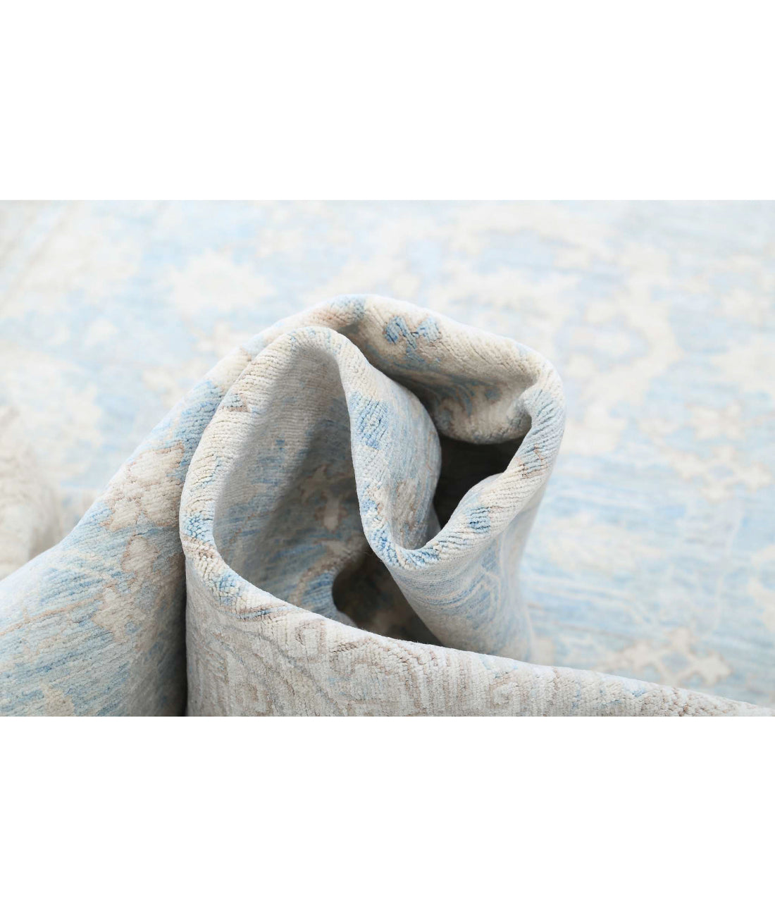 Ariana 3'10'' X 16'8'' Hand-Knotted Wool Rug 3'10'' x 16'8'' (115 X 500) / Teal / Gold