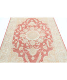 Ariana 4'11'' X 6'7'' Hand-Knotted Wool Rug 4'11'' x 6'7'' (148 X 198) / Pink / Ivory