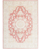 Ariana 4'11'' X 6'7'' Hand-Knotted Wool Rug 4'11'' x 6'7'' (148 X 198) / Pink / Ivory