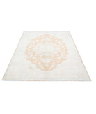 Ariana 4'10'' X 6'9'' Hand-Knotted Wool Rug 4'10'' x 6'9'' (145 X 203) / Ivory / Rust