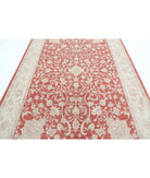 Ariana 6'10'' X 10'1'' Hand-Knotted Wool Rug 6'10'' x 10'1'' (205 X 303) / Red / Ivory