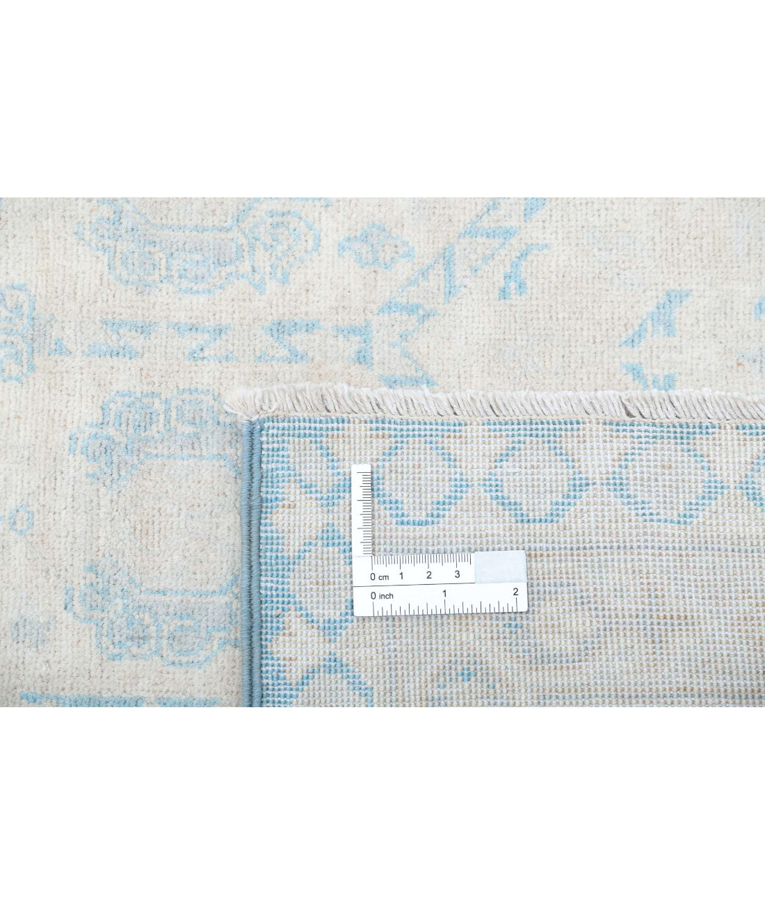 Ariana 7'11'' X 9'11'' Hand-Knotted Wool Rug 7'11'' x 9'11'' (238 X 298) / Teal / Ivory