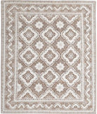 Ariana 8'1'' X 9'7'' Hand-Knotted Wool Rug 8'1'' x 9'7'' (243 X 288) / Brown / Ivory