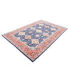Ariana 6'0'' X 9'1'' Hand-Knotted Wool Rug 6'0'' x 9'1'' (180 X 273) / Blue / Rust
