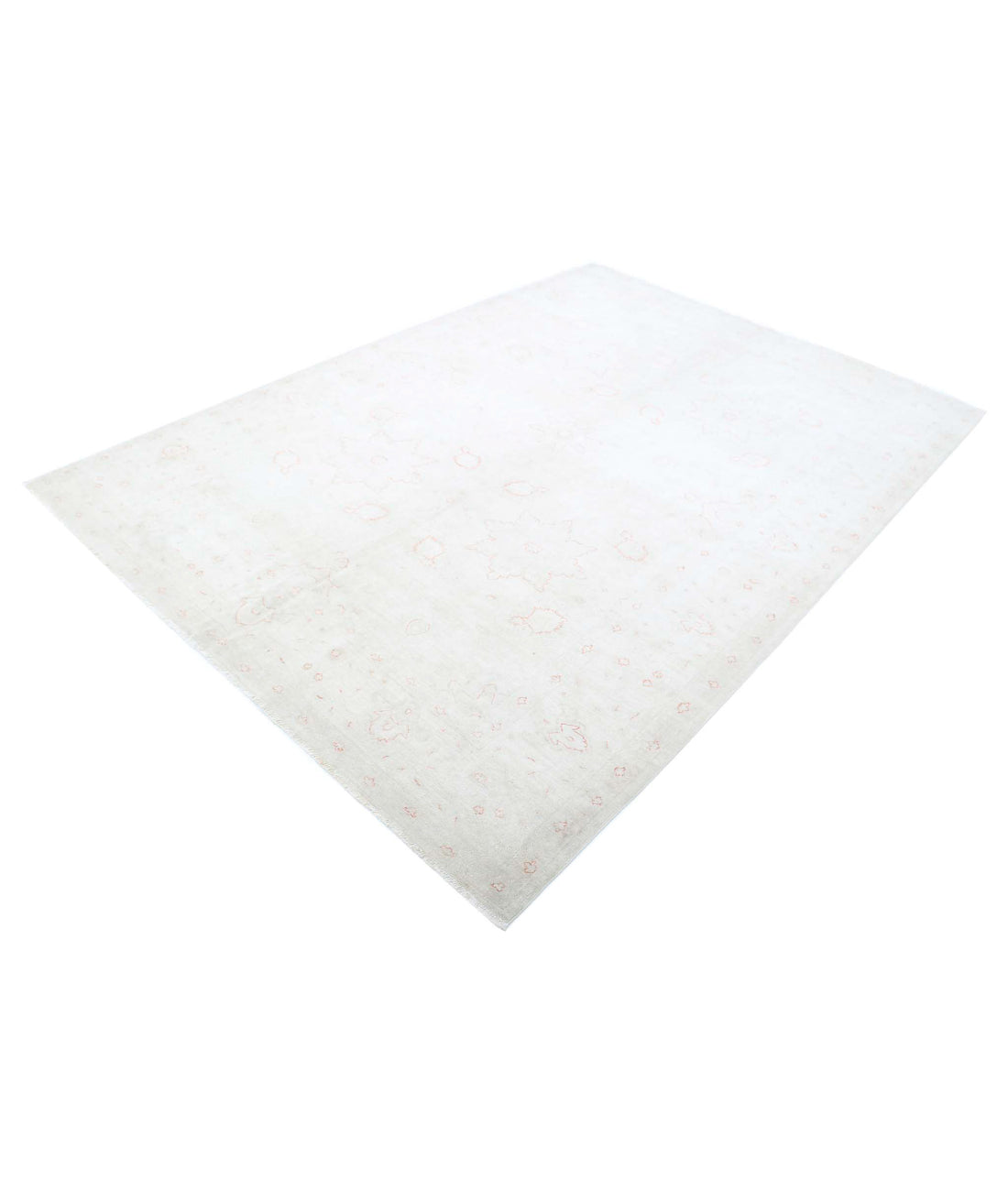 Ariana 6'4'' X 8'8'' Hand-Knotted Wool Rug 6'4'' x 8'8'' (190 X 260) / Ivory / Grey