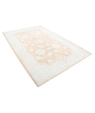 Ariana 6'4'' X 9'4'' Hand-Knotted Wool Rug 6'4'' x 9'4'' (190 X 280) / Rust / Ivory
