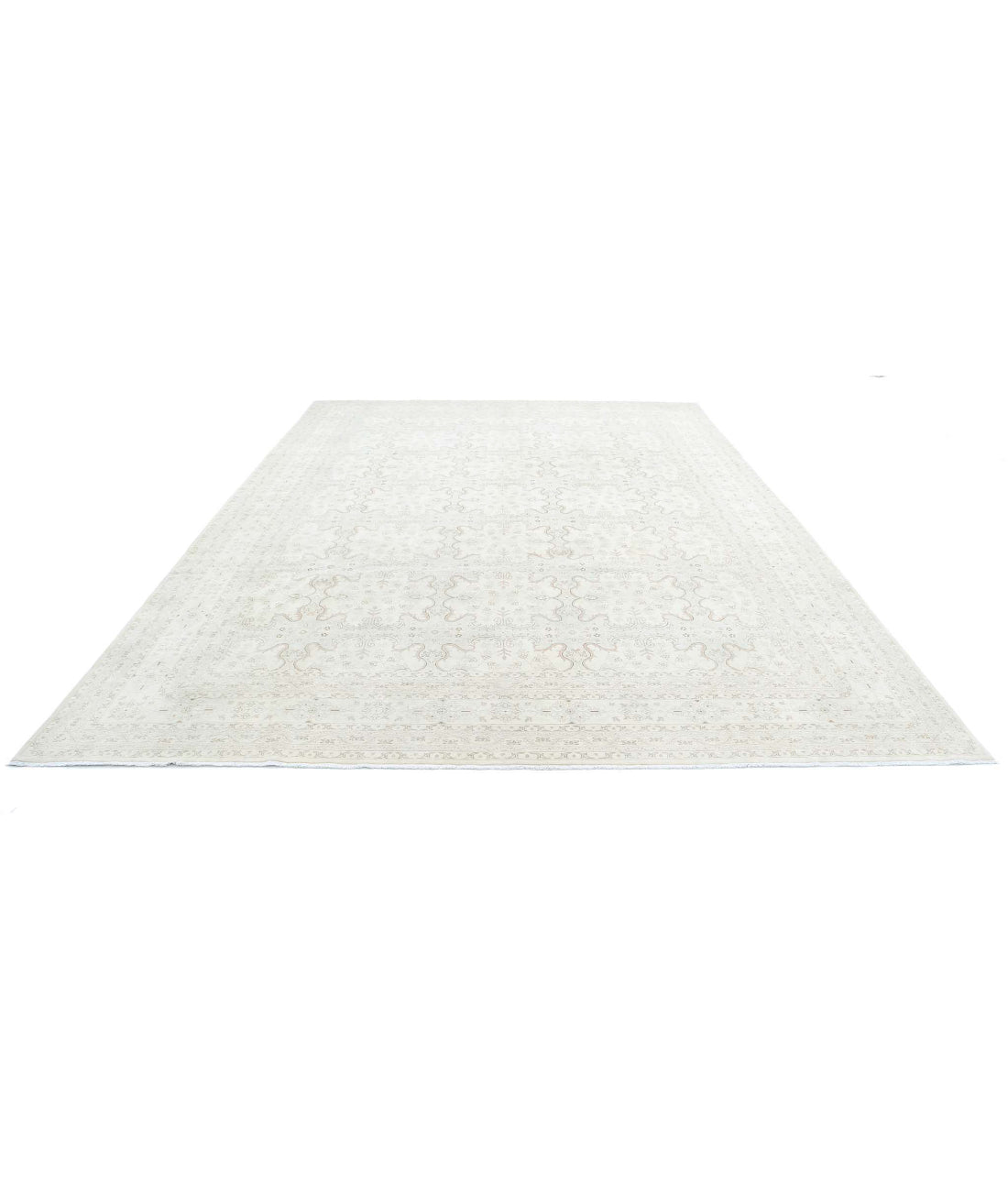 Ariana 9'10'' X 13'5'' Hand-Knotted Wool Rug 9'10'' x 13'5'' (295 X 403) / Ivory / Taupe