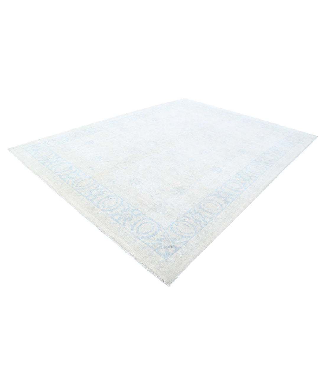 Ariana 9'0'' X 12'0'' Hand-Knotted Wool Rug 9'0'' x 12'0'' (270 X 360) / Ivory / Blue