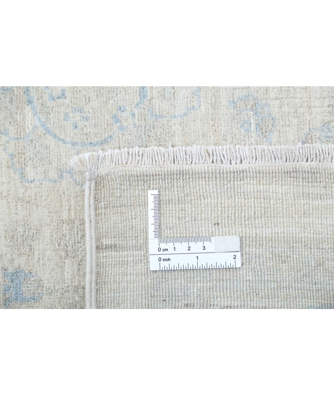 Ariana 9'0'' X 12'0'' Hand-Knotted Wool Rug 9'0'' x 12'0'' (270 X 360) / Ivory / Blue