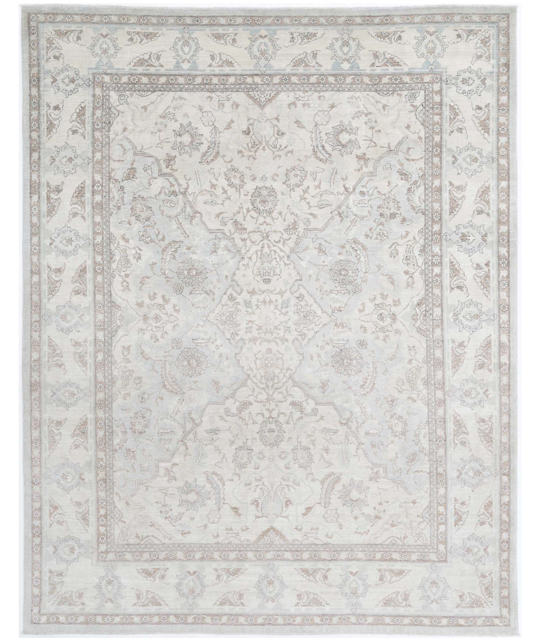 Ariana 7'11'' X 10'2'' Hand-Knotted Wool Rug 7'11'' x 10'2'' (238 X 305) / Ivory / Taupe