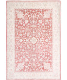 Ariana 6'10'' X 10'0'' Hand-Knotted Wool Rug 6'10'' x 10'0'' (205 X 300) / Red / Ivory