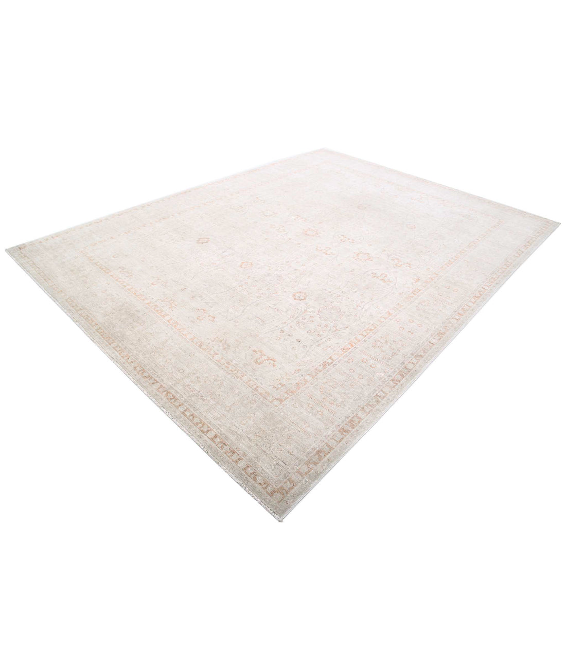 Ariana 8'0'' X 10'7'' Hand-Knotted Wool Rug 8'0'' x 10'7'' (240 X 318) / Ivory / Taupe