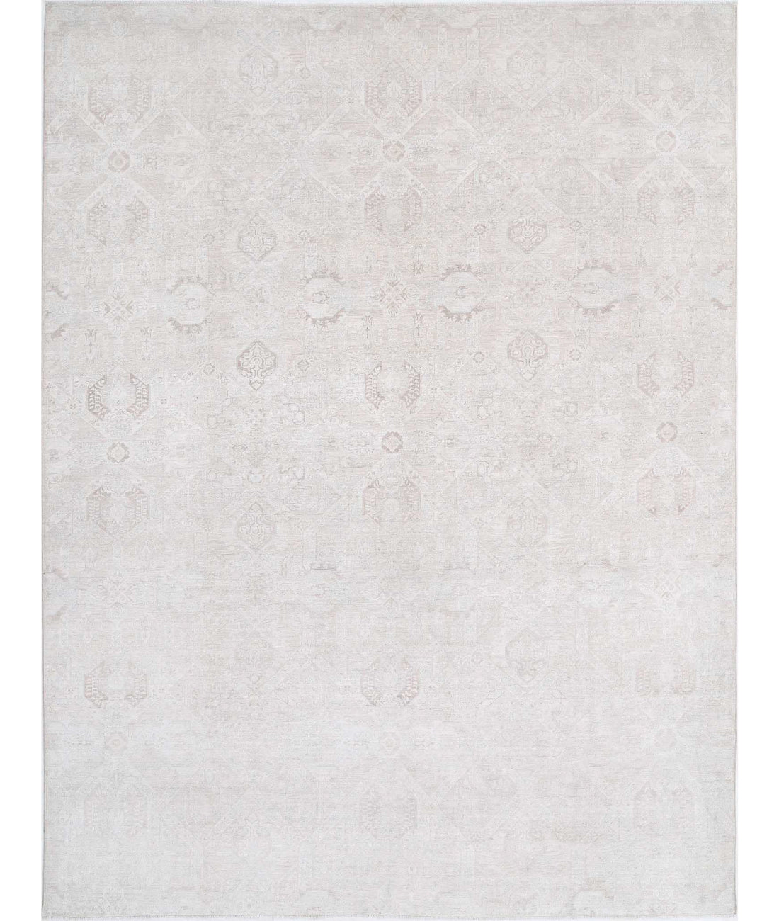 Artemix 8'7'' X 11'4'' Hand-Knotted Wool Rug 8'7'' x 11'4'' (258 X 340) / Taupe / Ivory