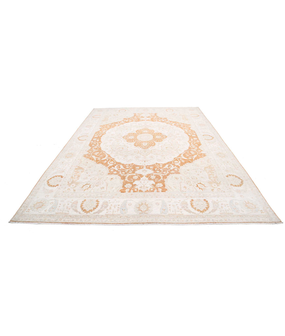 Ariana 8'8'' X 12'9'' Hand-Knotted Wool Rug 8'8'' x 12'9'' (260 X 383) / Rust / Ivory