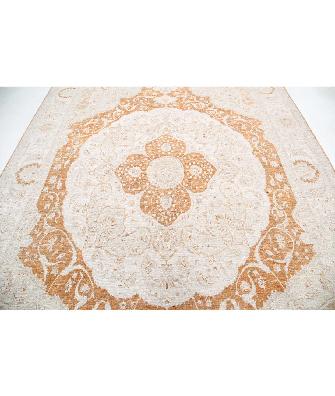 Ariana 8'8'' X 12'9'' Hand-Knotted Wool Rug 8'8'' x 12'9'' (260 X 383) / Rust / Ivory