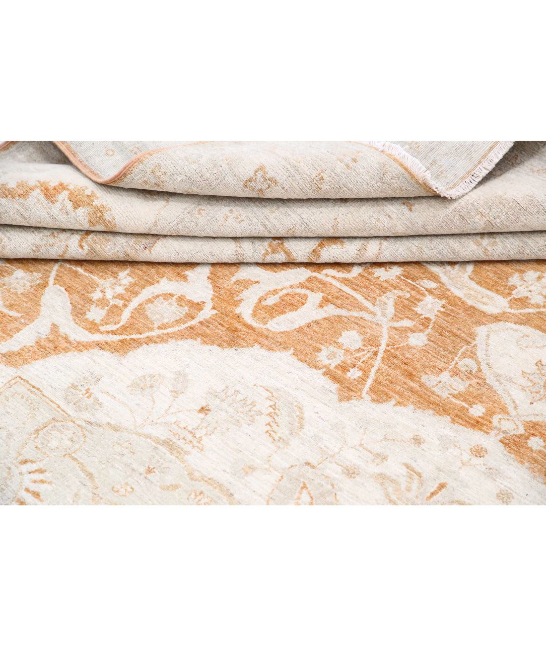 Ariana 8'8'' X 12'9'' Hand-Knotted Wool Rug 8'8'' x 12'9'' (260 X 383) / Rust / Ivory