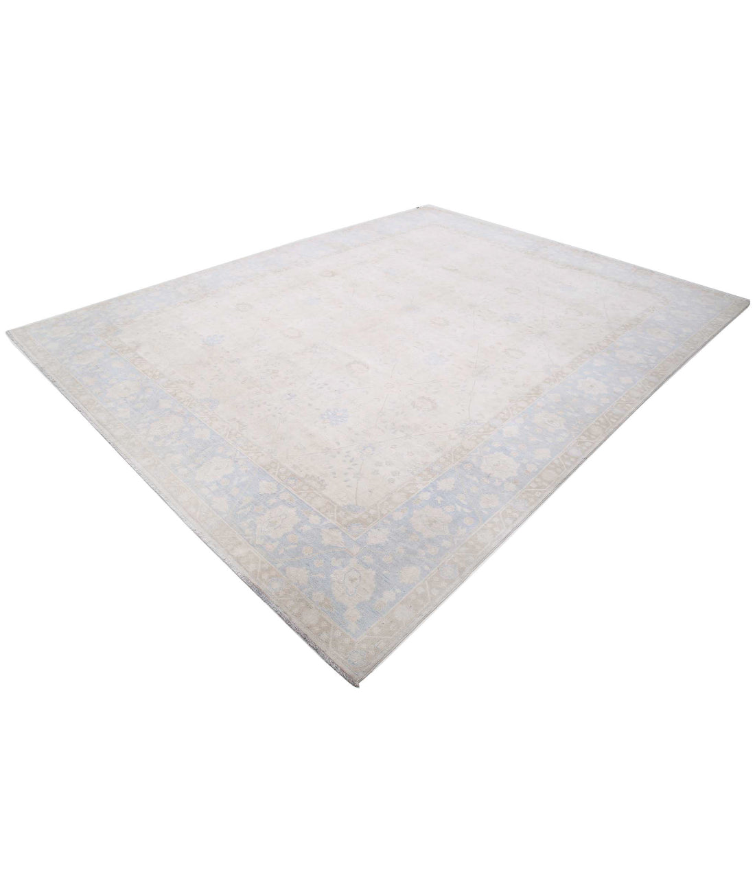 Ariana 9'1'' X 11'11'' Hand-Knotted Wool Rug 9'1'' x 11'11'' (273 X 358) / Ivory / Blue