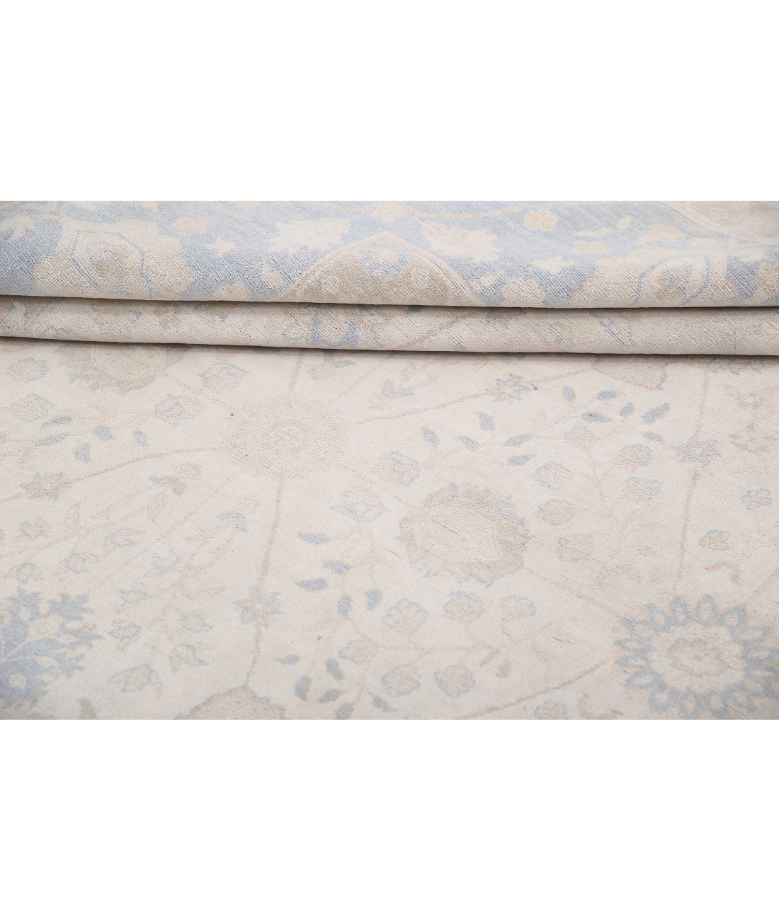 Ariana 9'1'' X 11'11'' Hand-Knotted Wool Rug 9'1'' x 11'11'' (273 X 358) / Ivory / Blue