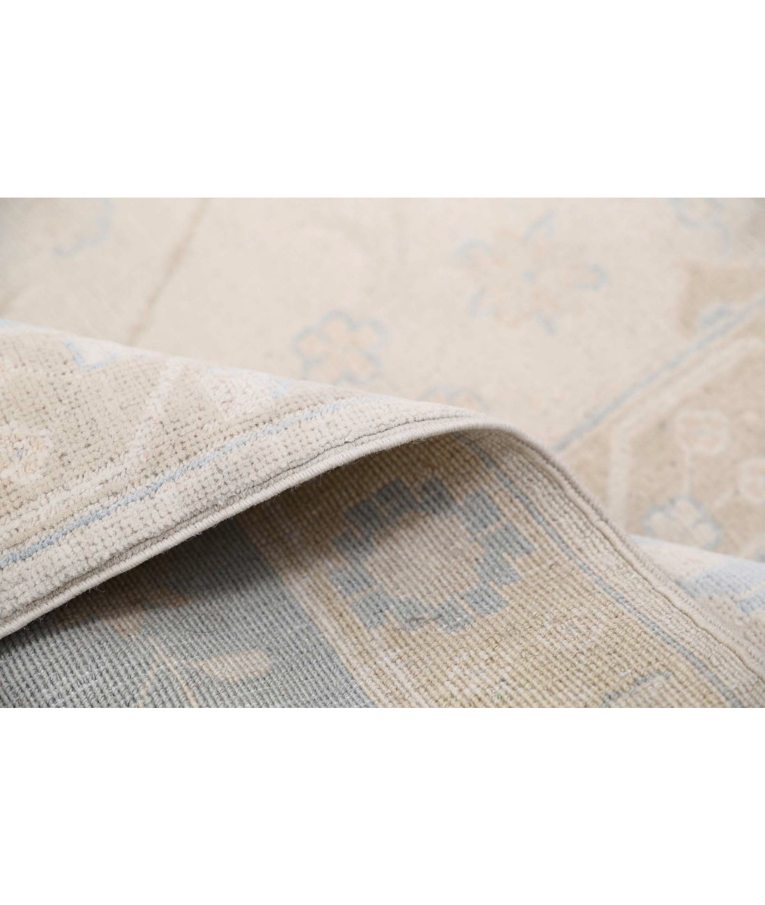 Ariana 9'1'' X 11'11'' Hand-Knotted Wool Rug 9'1'' x 11'11'' (273 X 358) / Ivory / Blue