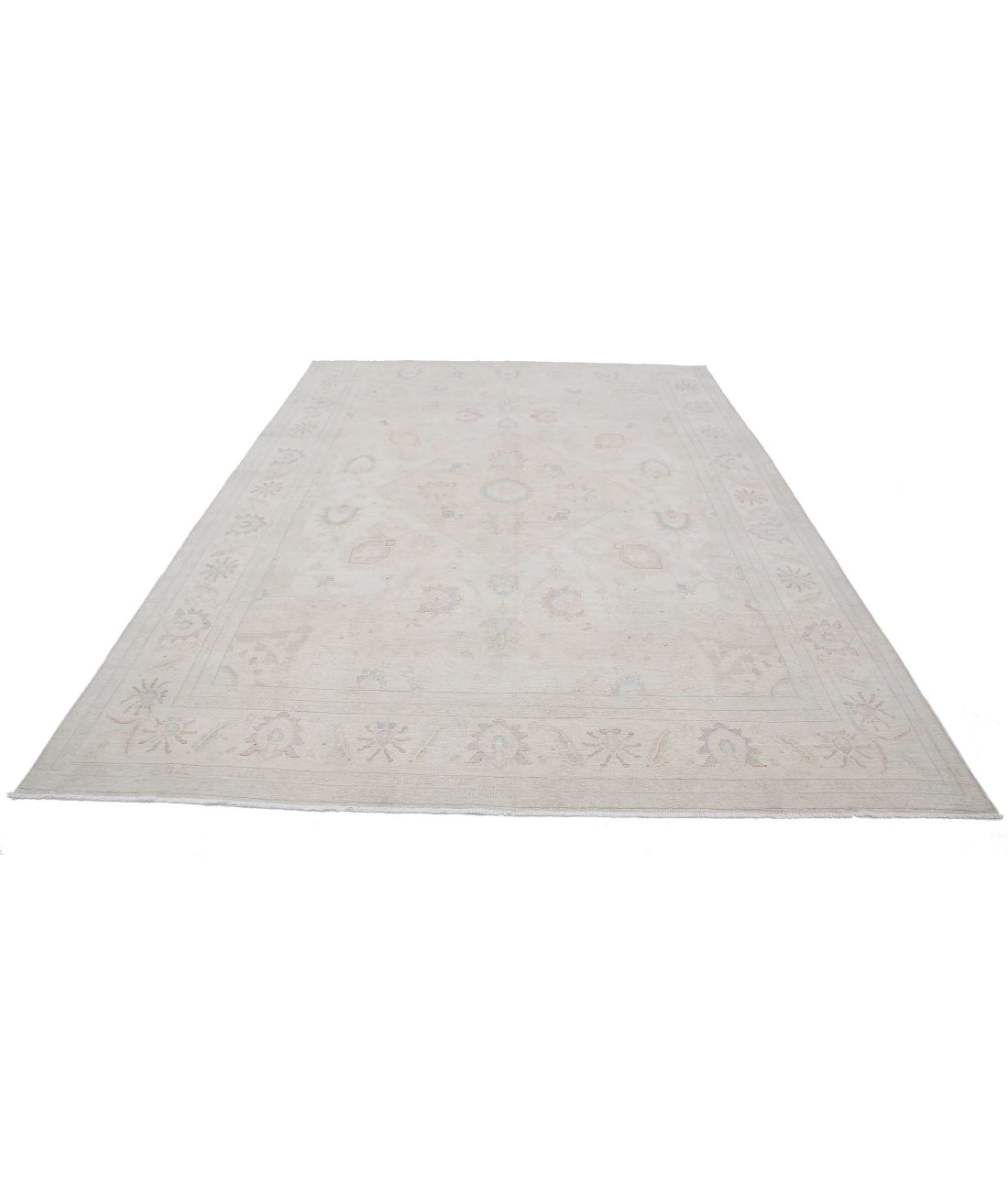 Ariana 7'9'' X 10'5'' Hand-Knotted Wool Rug 7'9'' x 10'5'' (233 X 313) / Ivory / Grey
