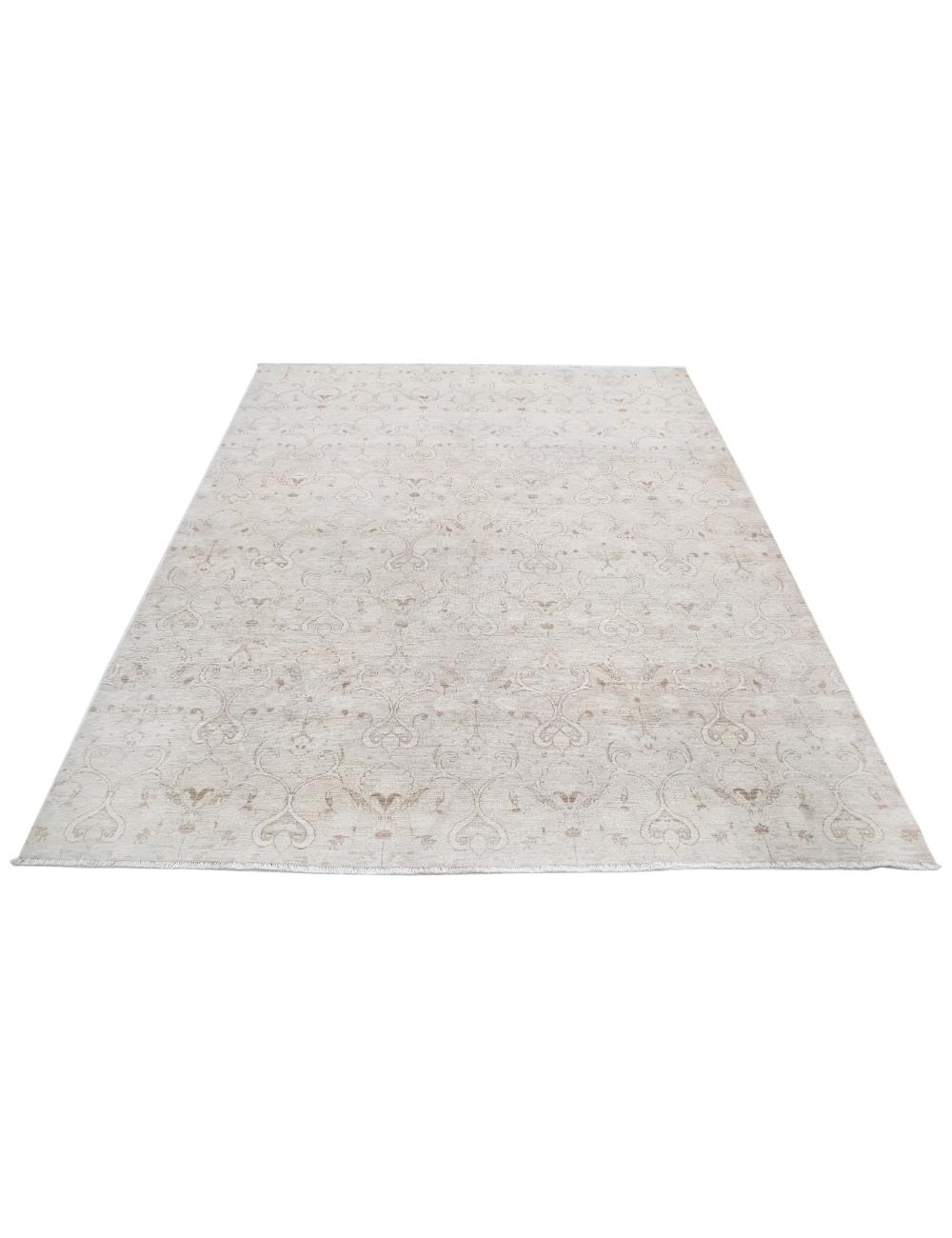 Artemix 6' 0" X 7' 9" Hand-Knotted Wool Rug 6' 0" X 7' 9" (183 X 236) / Ivory / Ivory