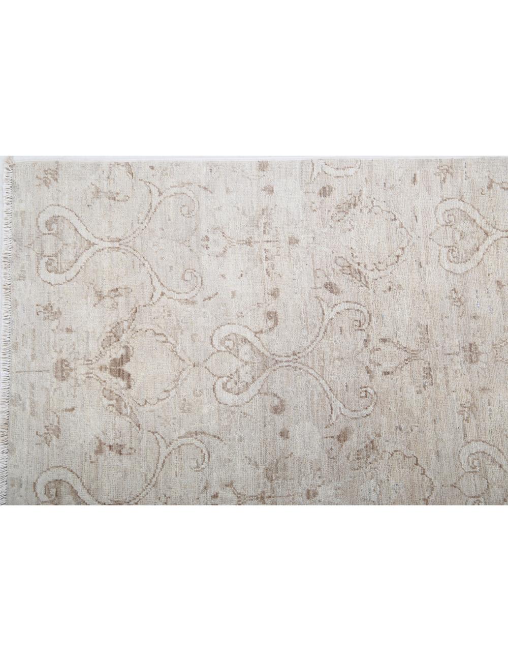 Artemix 6' 0" X 7' 9" Hand-Knotted Wool Rug 6' 0" X 7' 9" (183 X 236) / Ivory / Ivory