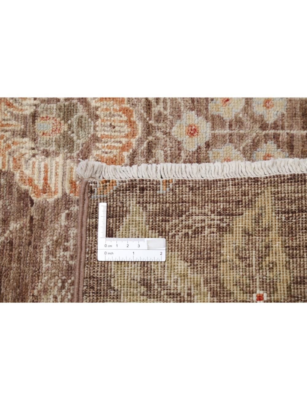 Artemix 2' 11" X 9' 7" Hand-Knotted Wool-Silk Rug 2' 11" X 9' 7" (89 X 292) / Brown / Multi