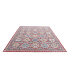 Artemix 7'11'' X 9'10'' Hand-Knotted Wool Rug 7'11'' x 9'10'' (238 X 295) / Red / Blue